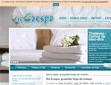 Tablet Screenshot of grossiste-linge-maison.com